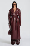 Bridget Trench Coat - Plum