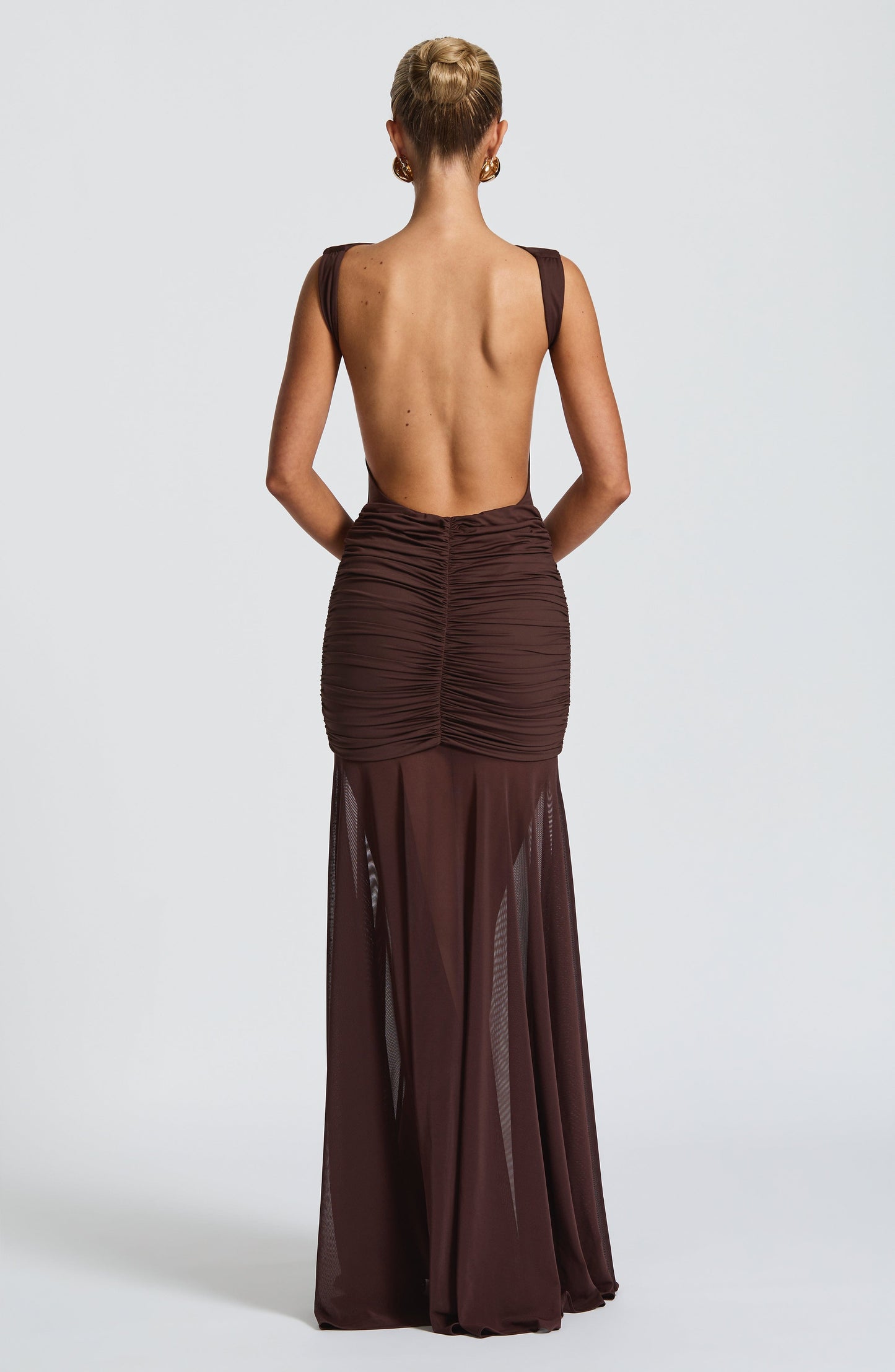 Fae Maxi Skirt - Plum Brown