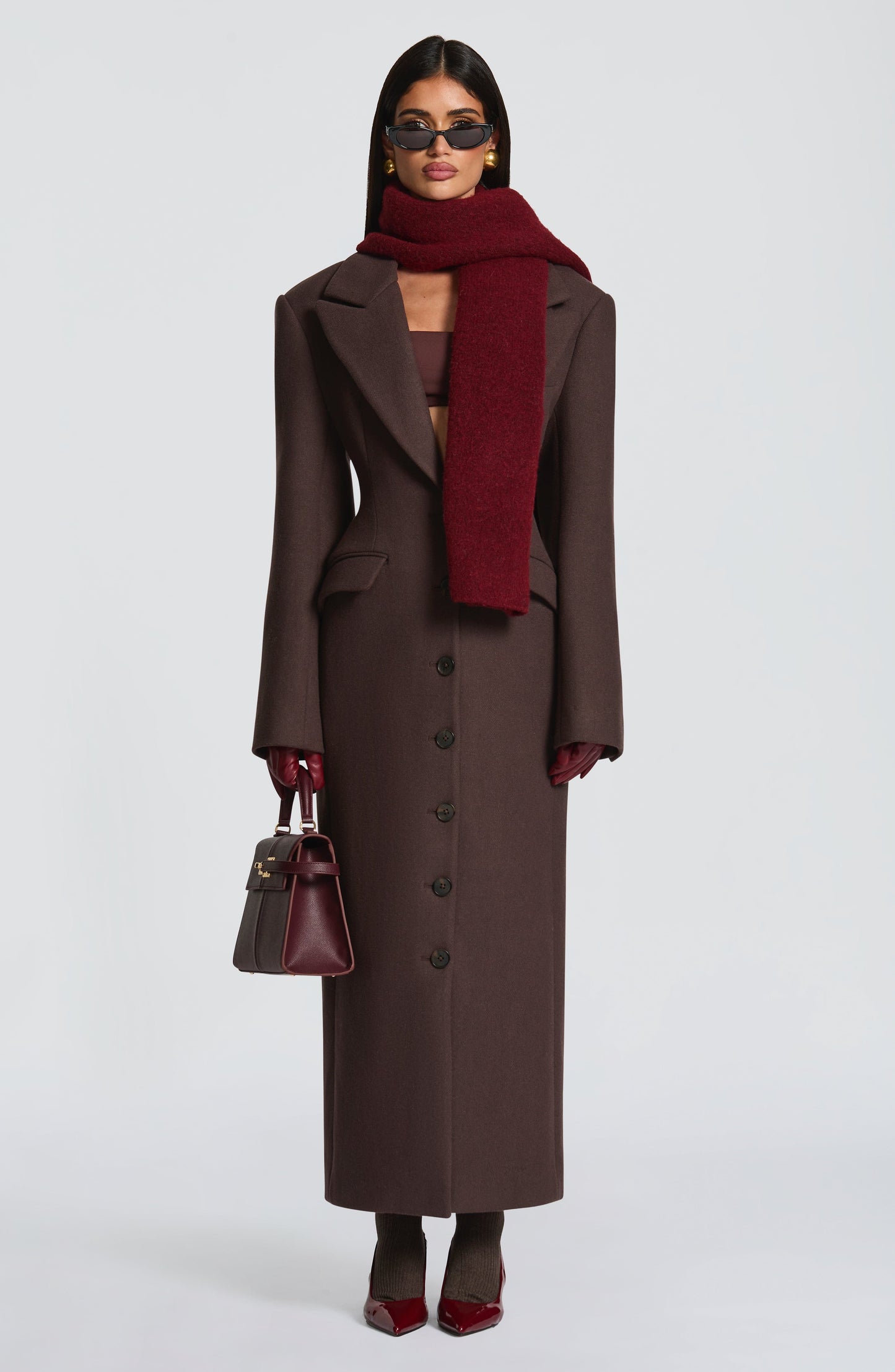 Jeanie Scarf - Burgundy