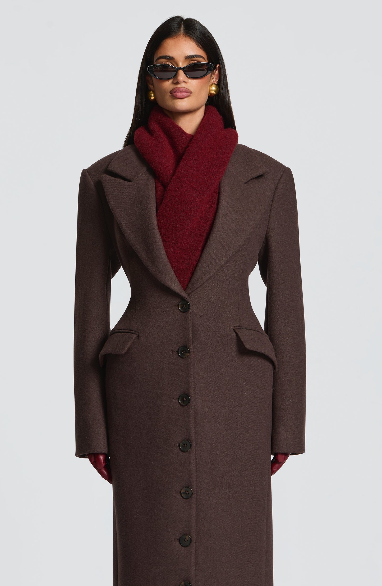 Jeanie Scarf - Burgundy