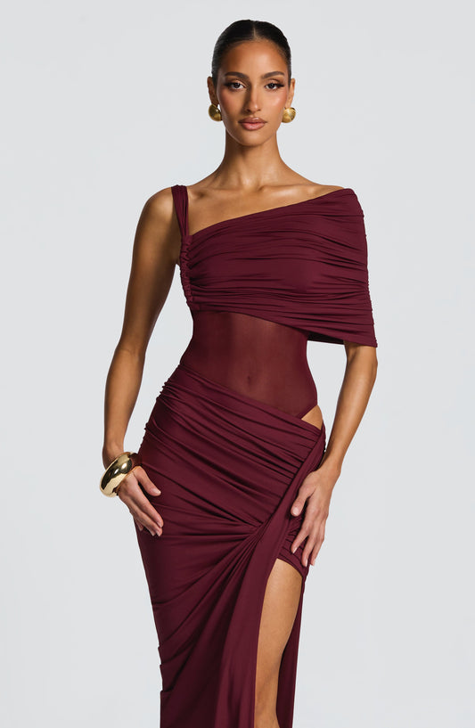 Lisette Bodysuit - Cherry Lacquer