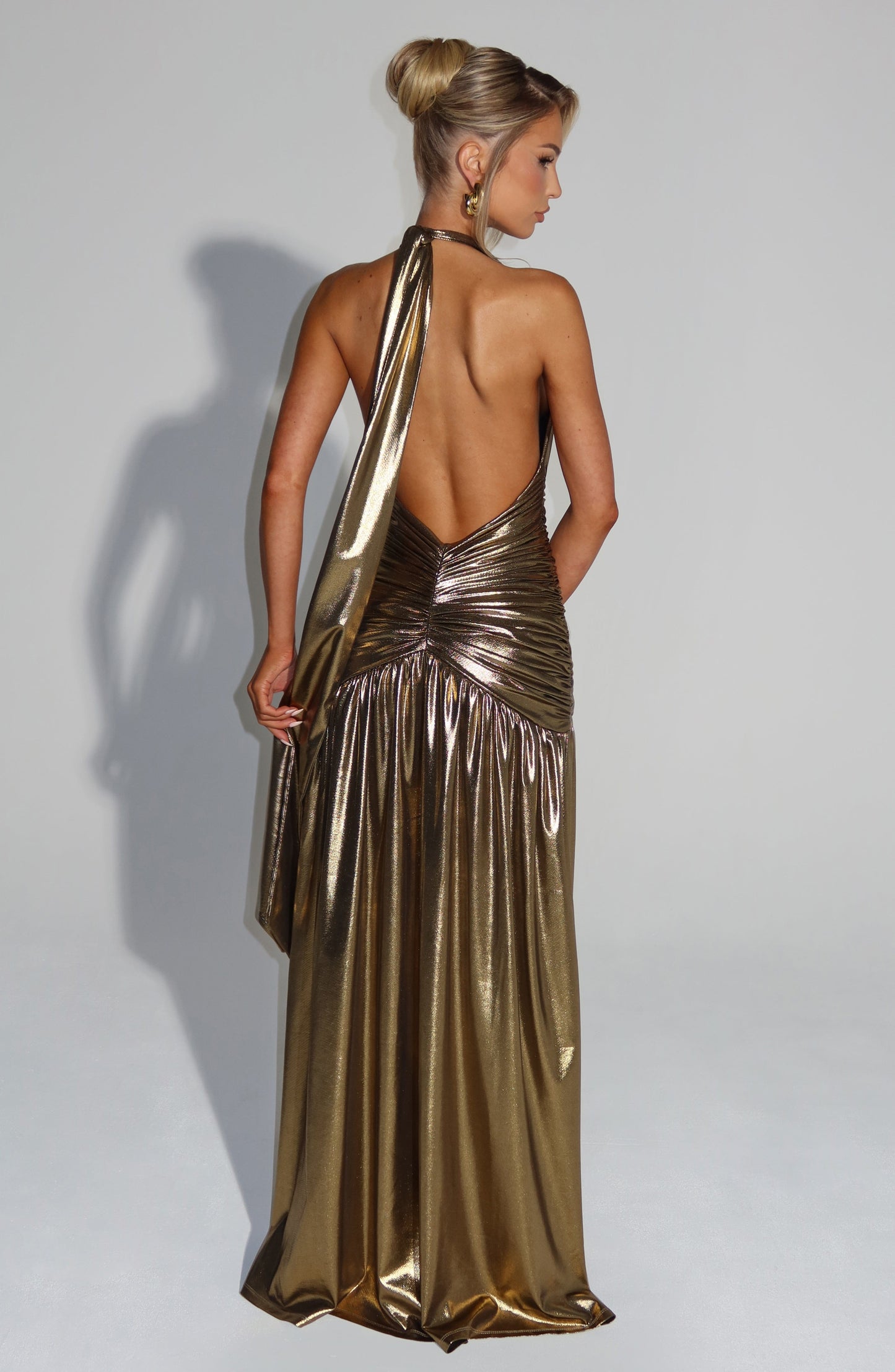 Melania Maxi Dress - Gold