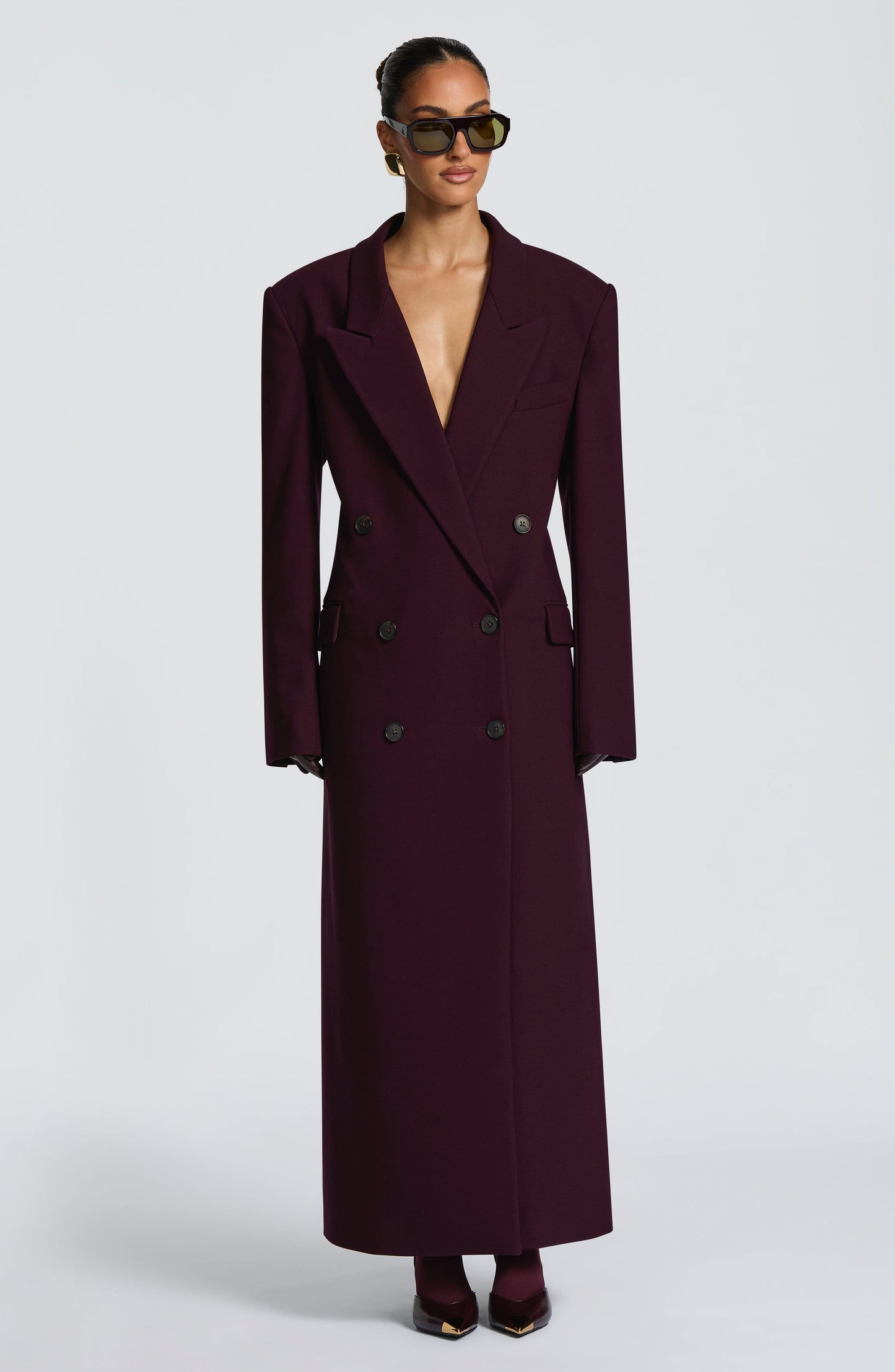 Michelle Coat - Plum