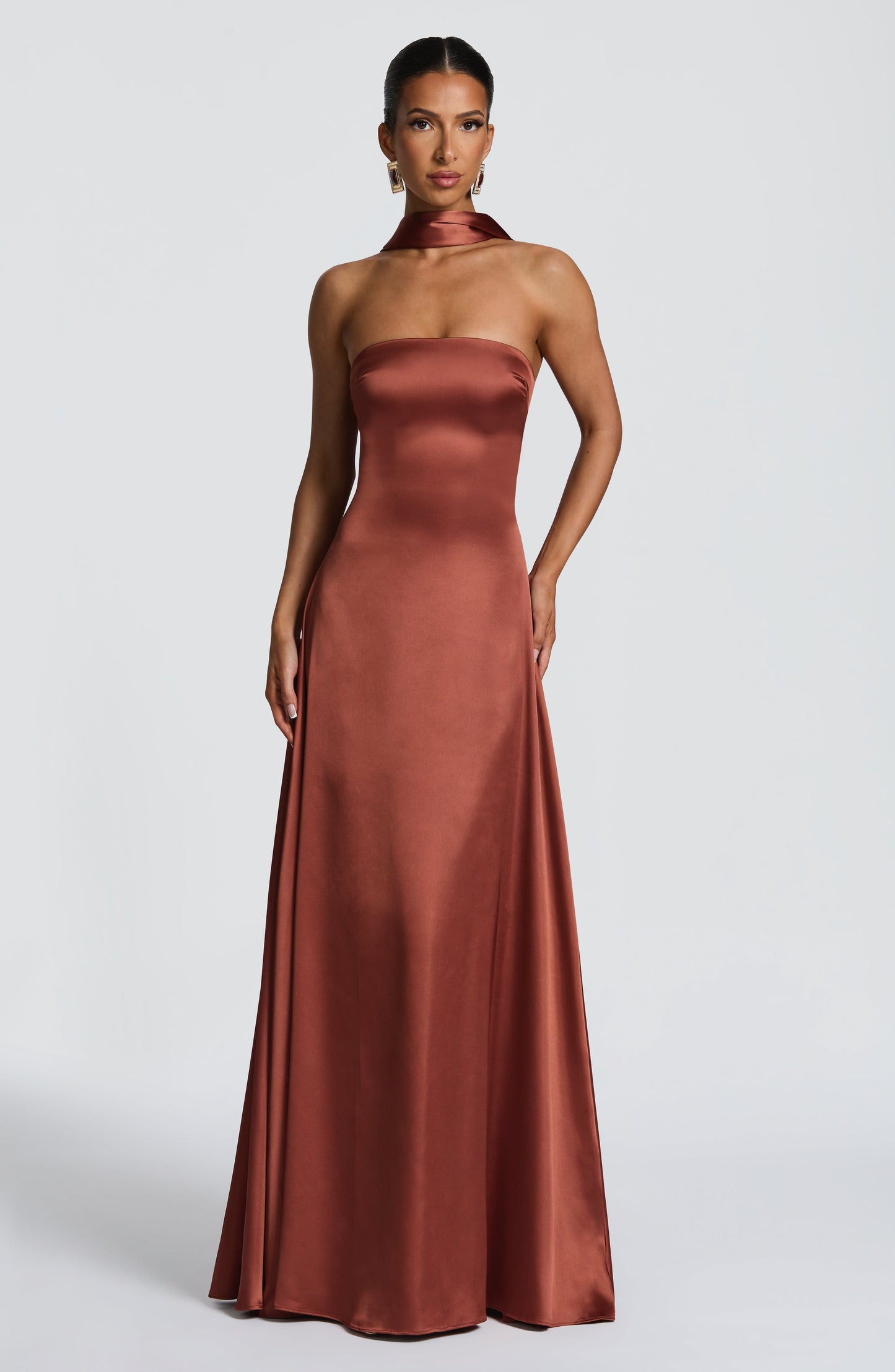 Morven Maxi Dress - Rust