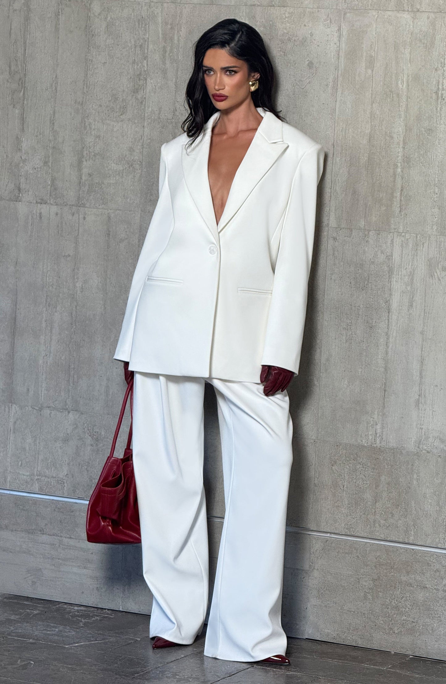 Reece Blazer - Ivory