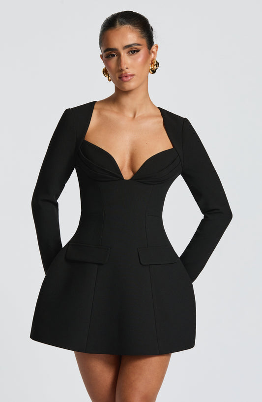 Regina Mini Dress - Black