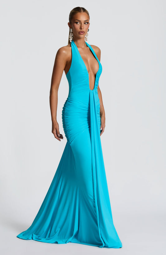 Rosetta Maxi Dress - Aqua