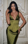 Rowan Corset - Deep Olive