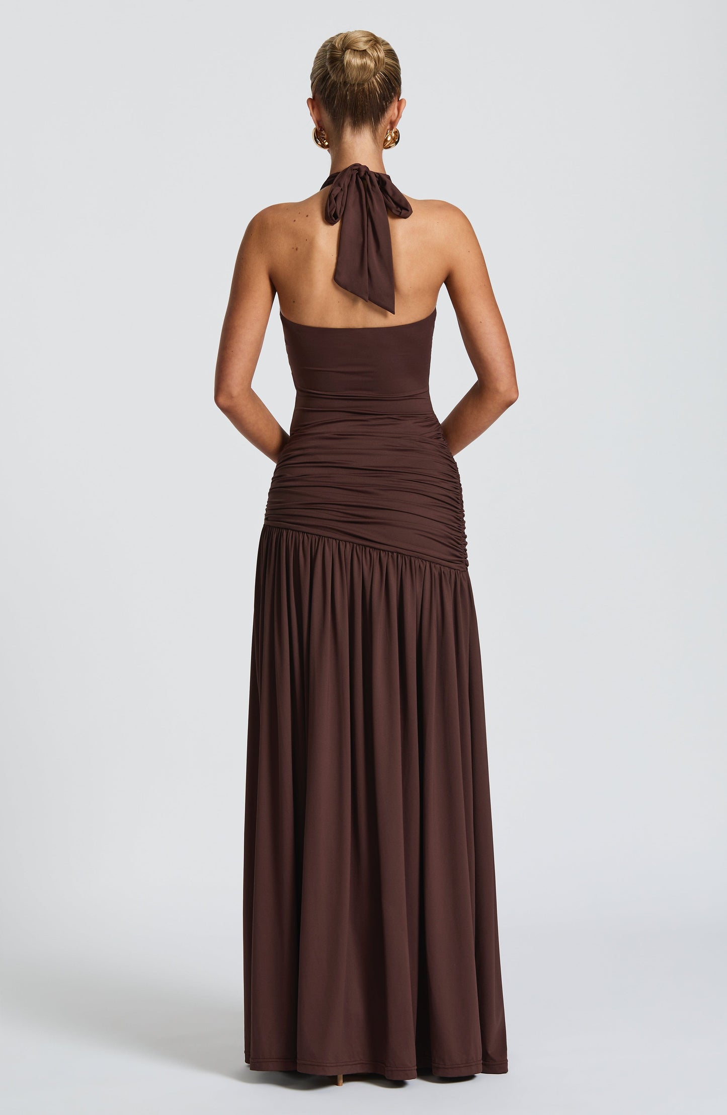 Saira Maxi Skirt - Plum Brown