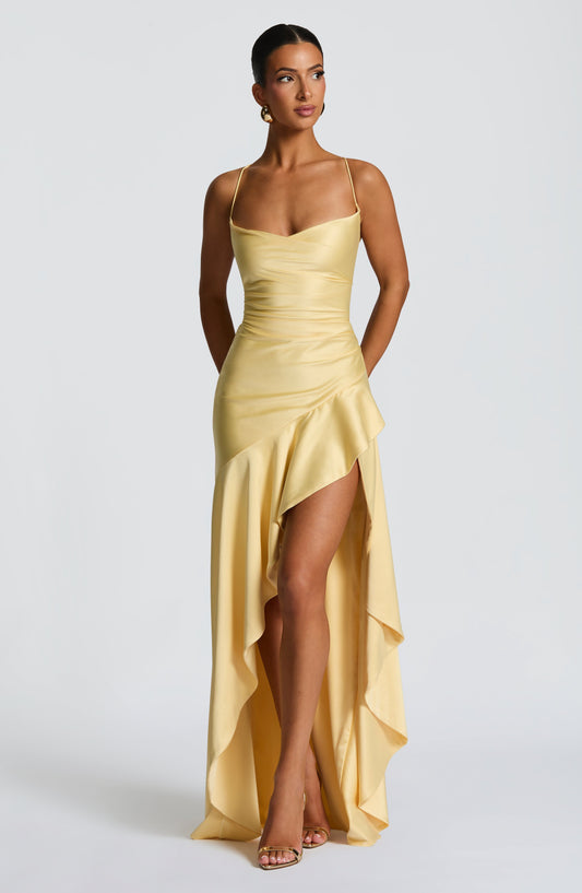 Samira Maxi Dress - Lemon