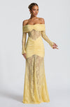 Sauline Maxi Dress - Lemon