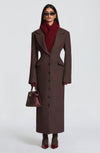 Ursula Coat - Plum Brown