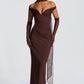 Abigail Maxi Dress - Plum Brown