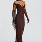 Abigail Maxi Dress - Plum Brown