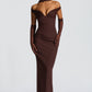 Abigail Maxi Dress - Plum Brown