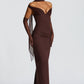 Abigail Maxi Dress - Plum Brown