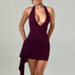Adella Mini Dress - Cherry Lacquer