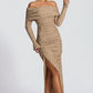 Adelphia Midi Dress - Beige