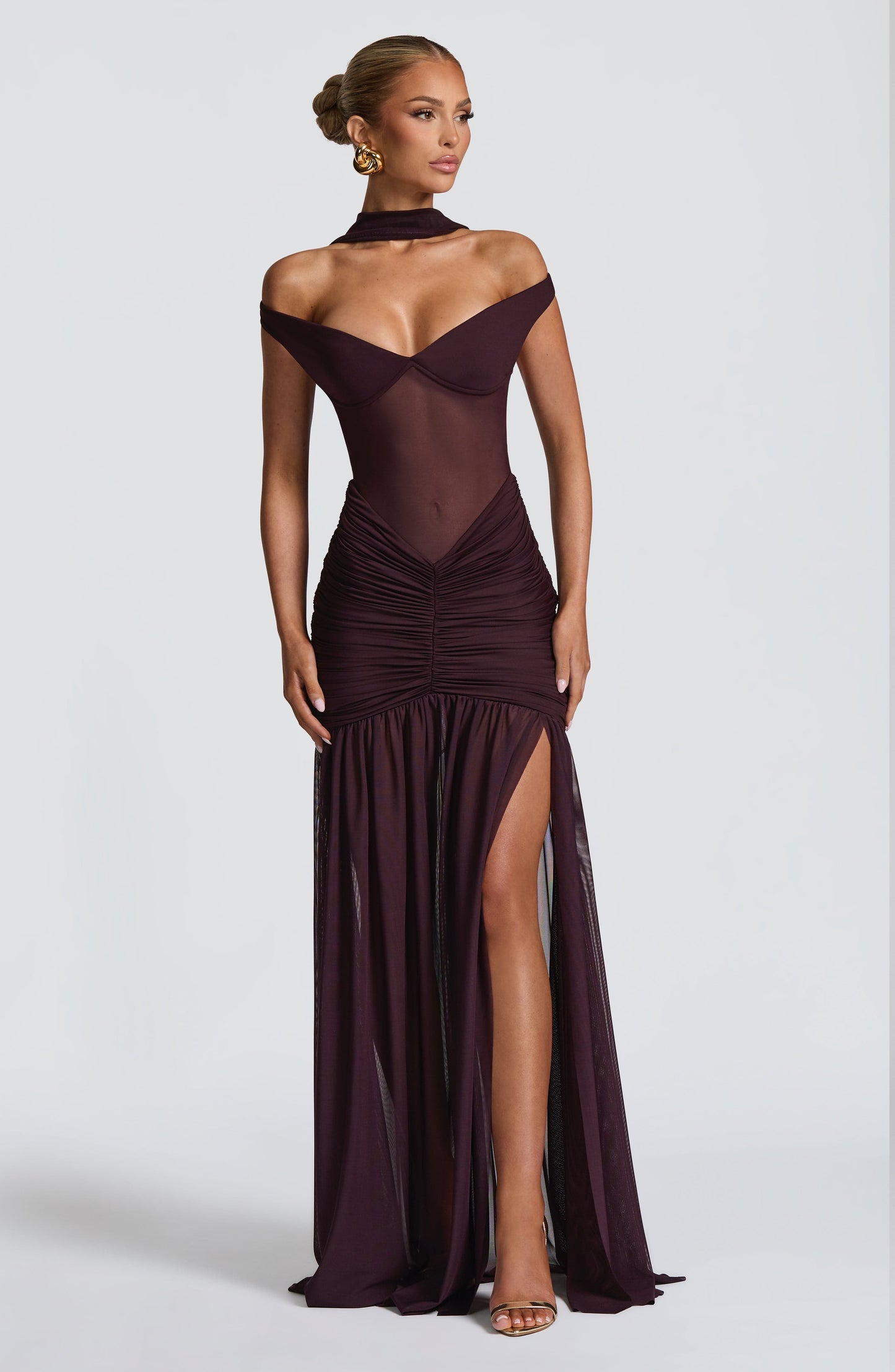 Alaia Maxi Dress - Plum