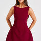 Alana Mini Dress - Wine