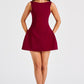 Alana Mini Dress - Wine