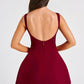 Alana Mini Dress - Wine