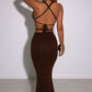Alexa Maxi Skirt - Chocolate