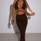 Alexa Maxi Skirt - Chocolate