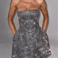 Alice Mini Dress - Grey Sparkle