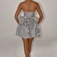 Alice Mini Dress - Silver Sparkle