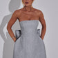 Alice Mini Dress - Silver Sparkle
