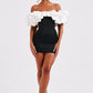 Allie Mini Dress - Black/White