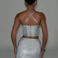 Amadae Corset - Silver Sparkle