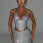 Amadae Corset - Silver Sparkle
