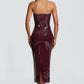 Amala Midi Dress - Cherry Lacquer