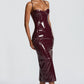 Amala Midi Dress - Cherry Lacquer