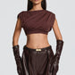 Amara Top - Plum Brown