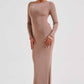 Anastassia Maxi Dress - Chocolate