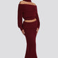 Andie Maxi Skirt - Burgundy