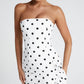 Angelina Maxi Dress - Black Polka Dot Print