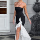 Angelina Maxi Dress - Black/White