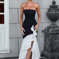 Angelina Maxi Dress - Black/White