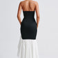 Angelina Maxi Dress - Black/White