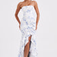 Angelina Maxi Dress - Blue Floral Print