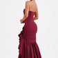 Angelina Maxi Dress - Burgundy