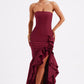 Angelina Maxi Dress - Burgundy