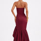 Angelina Maxi Dress - Burgundy