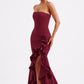 Angelina Maxi Dress - Burgundy