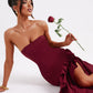 Angelina Maxi Dress - Burgundy