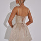 Angelique Mini Dress - Champagne